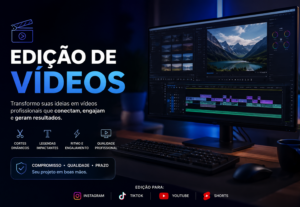 Eu vou Editar vídeos e cortes profissional
