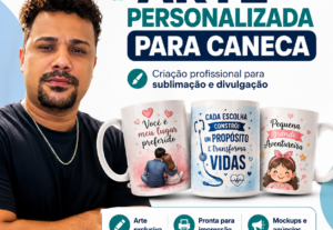Eu vou Criar arte personalizada para caneca