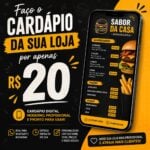 Eu vou Fazer o Cardápio digital
