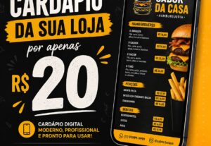 Eu vou Fazer o Cardápio digital
