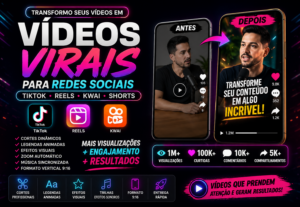 Eu vou fazer videos para tiktok, reels e kwai