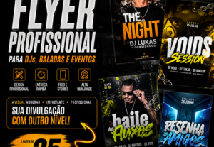 Eu vou Criar flyer profissional para DJs, baladas e eventos