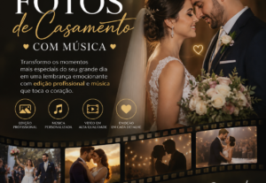 Eu vou Fazer vídeo com suas fotos de casamento
