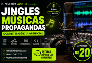 Eu vou criar sua música, jingle ou propaganda com IA