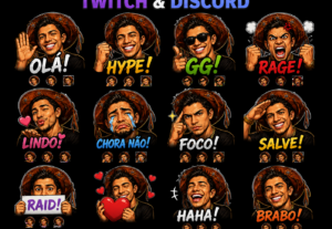 Eu vou criar emotes personalizados para Twitch e Discord