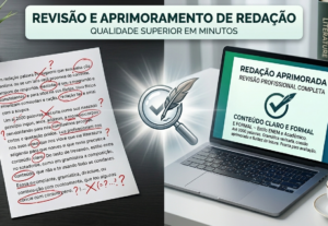 Eu vou ​revisar e melhorar sua redação