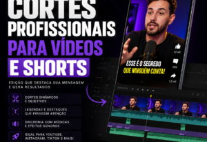 Eu vou Realizar Cortes Profissionais para YouTube, TikTok