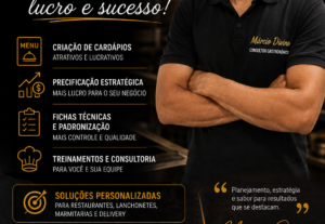Eu vou fazer uma análise completa do seu cardápio