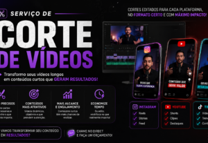 Eu vou fazer cortes do seu vídeo longo para reels