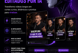 Eu vou Vou criar cortes do seu vídeo que te geram engajament...