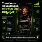 Eu vou fazer cortes legendados para Reels, TikTok e Shorts
