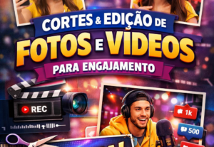 Eu vou fazer cortes e editar seus vídeos para viralizar