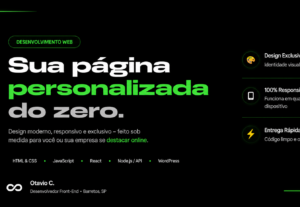 Eu vou Fazer um site personalizado para você