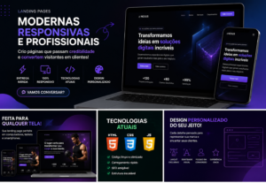Eu vou fazer sua Landing Page moderna.
