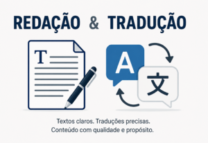 Eu vou Criar uma Redação e fazer Tradução de Textos