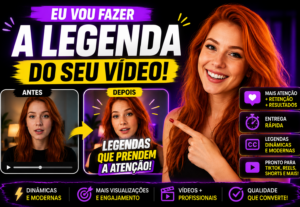 Eu vou fazer a legenda do seu vídeo