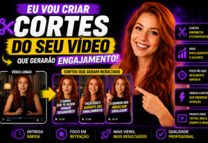Eu vou criar cortes do seu vídeo que gerarão engajamento