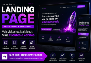 Eu vou criar sua Landing Page Profissional de Alta Conversão