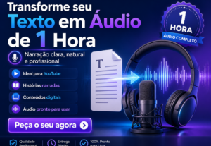 Eu vou Transformar seu texto em Audio de 1 Hora.