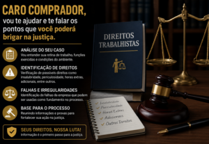 Eu vou te ajudar a estruturar um processo trabalhista.