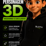 Eu vou Criar um personagem 3D moderno e exclusivo