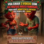 Eu vou criar 3 vídeos com as frutas mais famosas em 1 hora