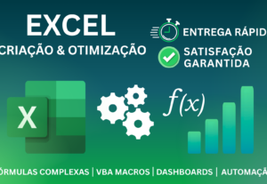 Eu vou criar ou consertar uma planilha no Excel