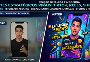 Eu vou fazer cortes estratégicos e virais para TikTok, Reels