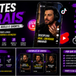 Eu vou criar cortes virais para TikTok, Reels e Shorts