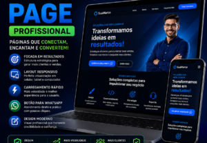 Eu vou criar LandingPage Profissional para você vender mais.