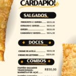 Eu vou montar seu cardápio aqui