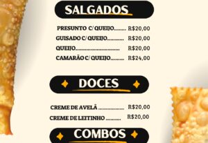 Eu vou montar seu cardápio aqui