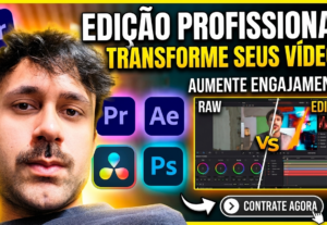 Eu vou Editar seu vídeo em 24h