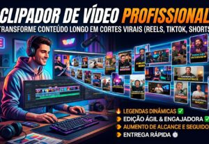 Eu vou transformar seu vídeo longo em cortes virais