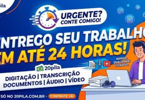 Eu vou digitar, formatar e transcrever seus documentos