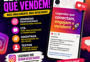 Eu vou Criar legendas pra instagram que geram engajamento