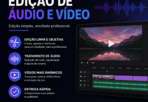 Eu vou fazer edições simples e rápidas para você.