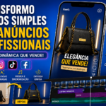 Eu vou transformar vídeos simples em anúncios profissionais