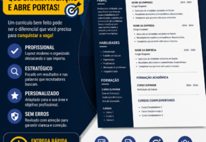 Eu vou criar currículo que te chama para entrevistas