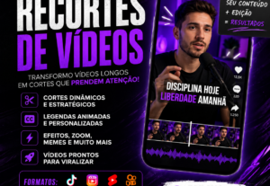 Eu vou fazer recortes do seu vídeo