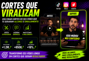Eu vou fazer cortes virais do seu vídeo para mais alcance