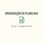 Eu vou organizar seus dados em uma planilha da melhor forma
