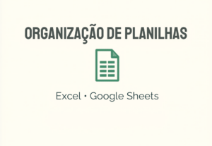 Eu vou organizar seus dados em uma planilha da melhor forma