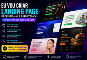 Eu vou criar uma página profissional pra você ou sua empresa...