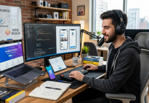 Eu vou Criar tudo dentro da web ia,Sites,aplicativos