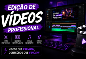 Eu vou editar vídeos curtos com legenda