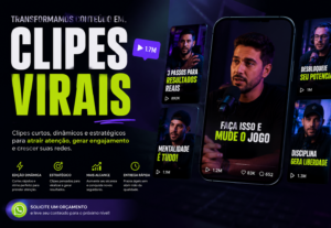 Eu vou fazer clipes virais para Reels TikTok e Shorts seus
