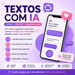 Eu vou criar textos e legendas usando inteligência artificia...