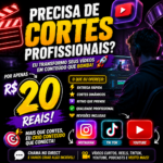 Eu vou Criar cortes dos seus vídeos que geram engajamento.