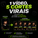 Eu vou criar cortes para seu vídeo engajar